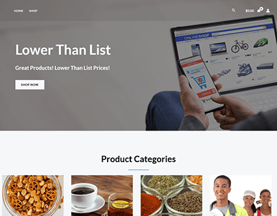 Wordpress Woocommerce Website product design elementor