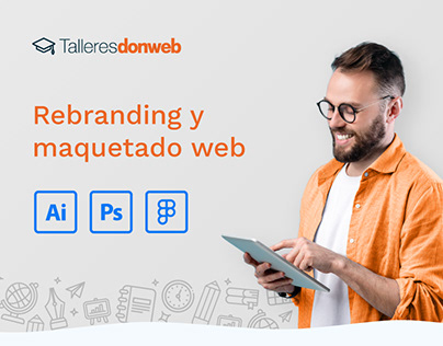 Rebranding y maquetado web | Talleres DonWeb
