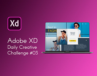 Adobe XD Creative Challenge #3 - Subscription Pop-Up