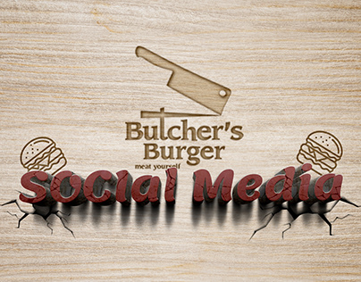 SOCIAL MEDIA DESIGNS " BUTCHER'S BURGER"