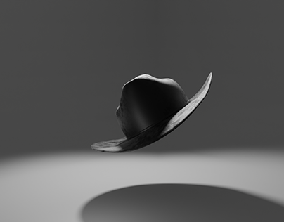3D modeling of cowboy hat.