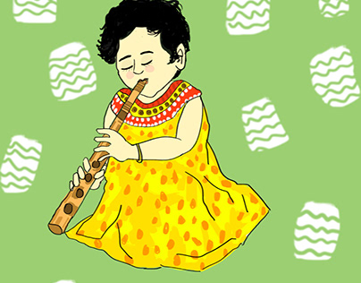 Baby Playing Flute - üben