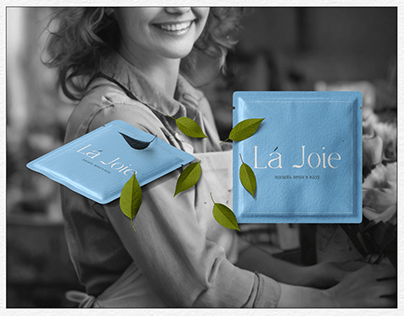 La Joie | логотип | цветочная лавка | brand indentity