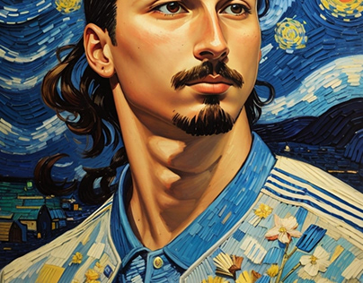 Imagine Zlatan Ibrahimovi van gogh style