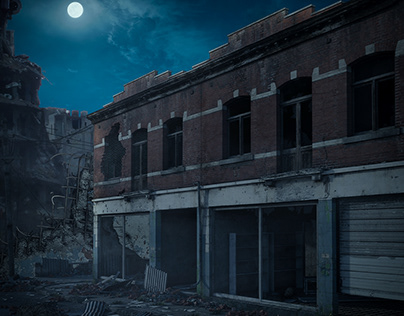 Destroyed Horror City [Photomanipulation]