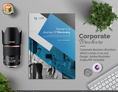 Corporate Bi fold Multipurpose Brochure Design.