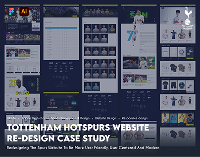 Tottenham Hotspur website re-design UX case study