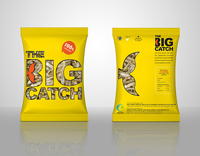Dry fish package and logo