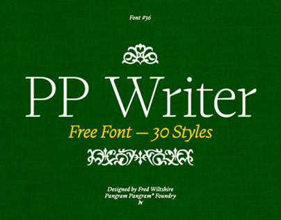 PP®Writer — Free Font