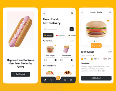 UI Kit Food Delivery App