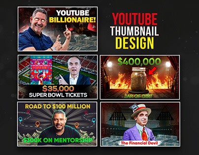Thumbnail design project for creators client