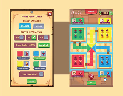 Indian Ludo Board game for mobile