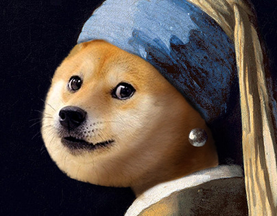 A Doge With Pearl Earring