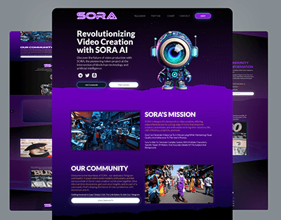 (SORA)-cryptocurrency landing page