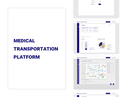 Medical transportation platform | UX/UI Case study