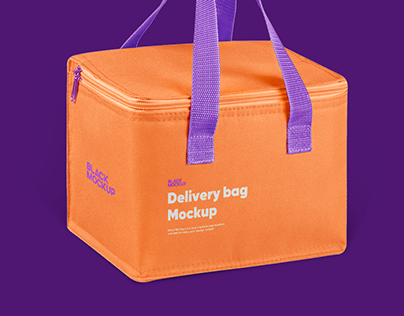 Delivery bag mockup