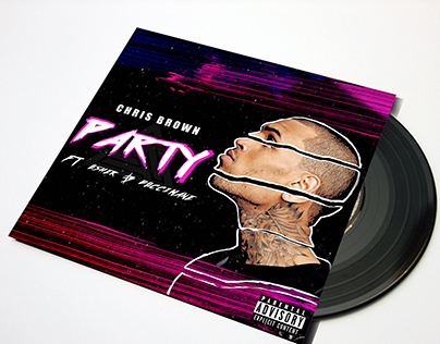 Chris Brown 'Party' Vinyl Cover