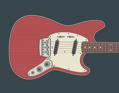 Fender Duo Sonic II Guitar Art