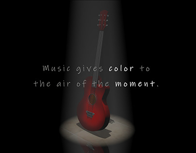 Music gives color to the air of the moment