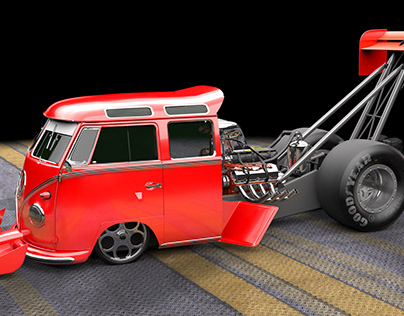 VW bus dragster