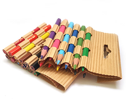 Knit- Cardboard Pencil Packaging Design