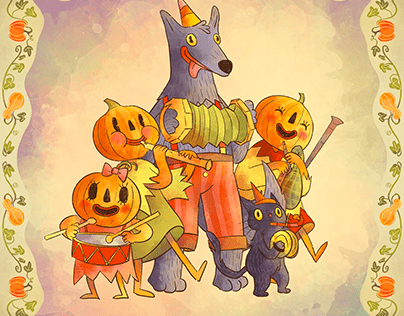 Mr Wolfie and his strange musical band
