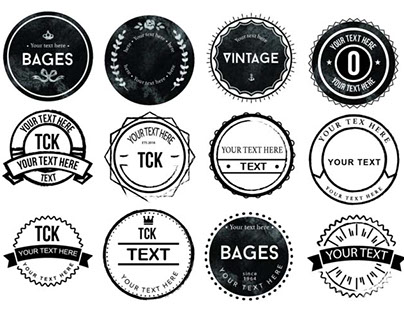 20 Free Rounded Rough Badges