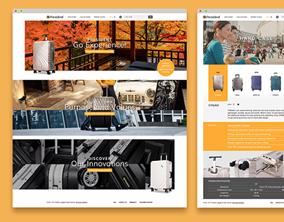 President Luggage Website Design
