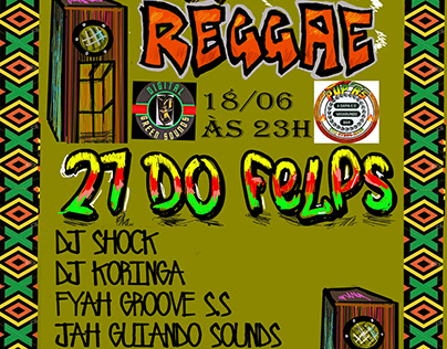 happy reggae flyer
