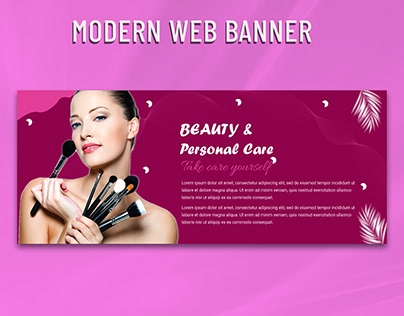 Modern Beauty Webad Banner Design