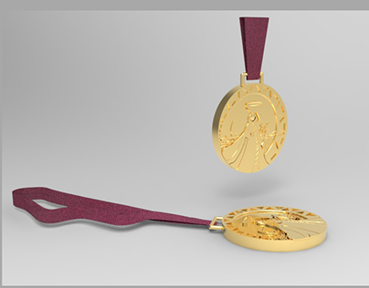 Medal inspired by Nubian art