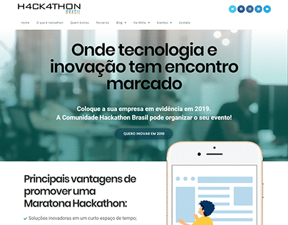 Site da Comunidade Hackathon Brasil