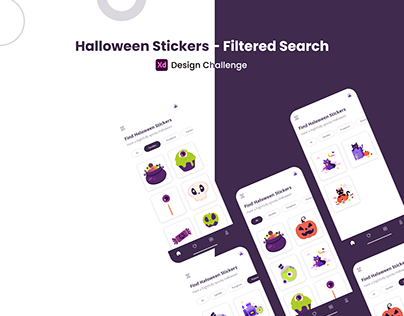 Halloween Stickers - Filtered Search - Design Challenge