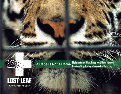 Lost Leaf magazine advertisements and Logo Design