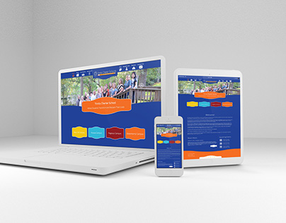Concept design for Trinity Charter School website