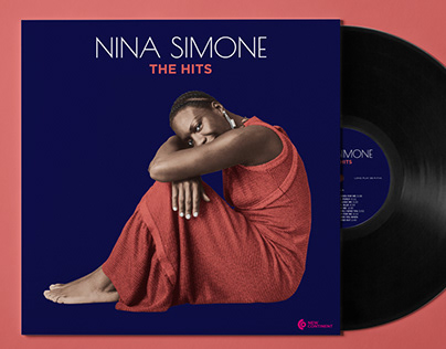 Graphic design LP Gatefold Open - Nina Simone The Hits