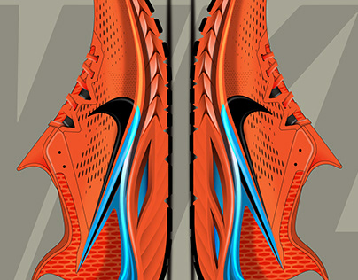 Sketches of Nike running Footwear design