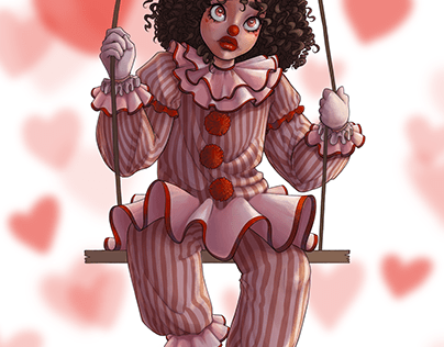 Clown Girl Illustration