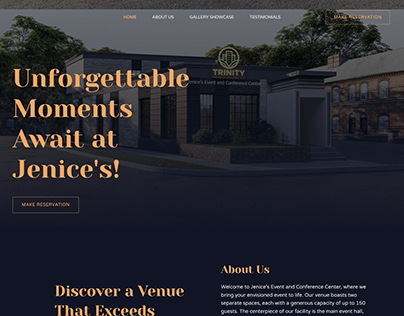 Project thumbnail - Event Venue Website / Event Website Design