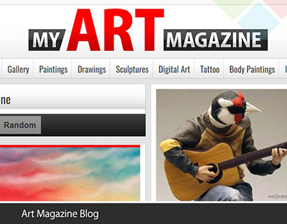 My Art Magazine Website Design 2022