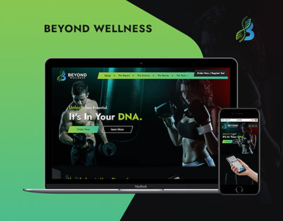 Website for Beyond Wellness - Fitness Test