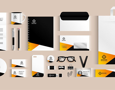 Vector creative business stationery collateral set