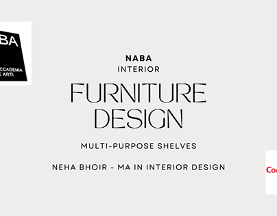 Project thumbnail - Furniture Design - Multi-purpose Shelves