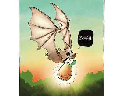 Fruit Bat Character Art
