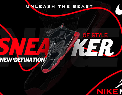 Nike Shoe Banner inspired by nikhil pawar