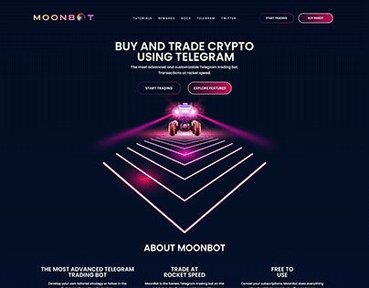 Moonbot : Telegram trading bot. on Behance