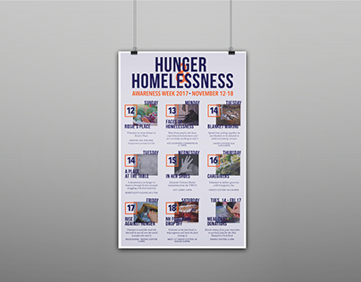 Hunger & Homelessness Awareness Week - Poster Concepts
