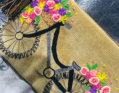 Hand Embroidered Pouch