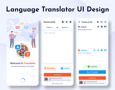 Language Translator UI Design