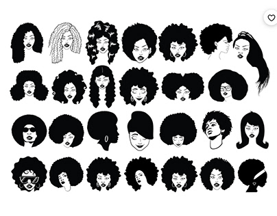 AFRO WOMAN SVG